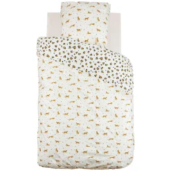 Housse de couette et une taie enfant coton (140 x 200 cm) Léopard Multicolore