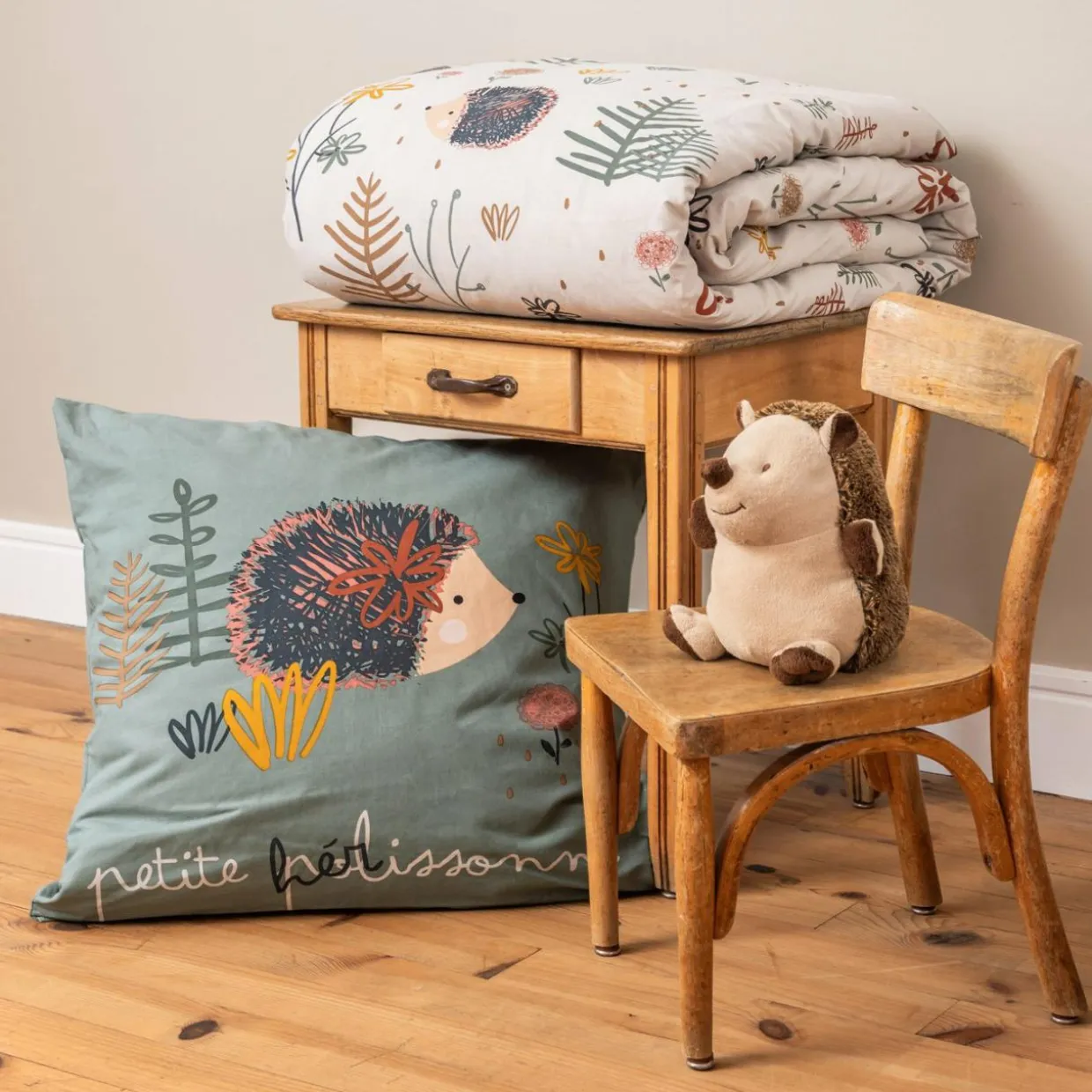 Housse de couette et une taie enfant coton (140 x 200 cm) Polisson Multicolore