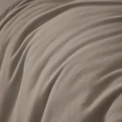 Housse de couette flanelle de coton (260 x 240 cm) Nina Ficelle