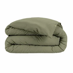 Housse de couette flanelle de coton (140 x 200 cm) Nina Vert romarin