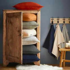 Housse de couette flanelle de coton (240 x 220 cm) Nina Gris anthracite