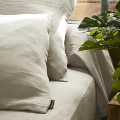 Housse de couette gaze de coton (280 x 240 cm) Gaïa Beige pampa