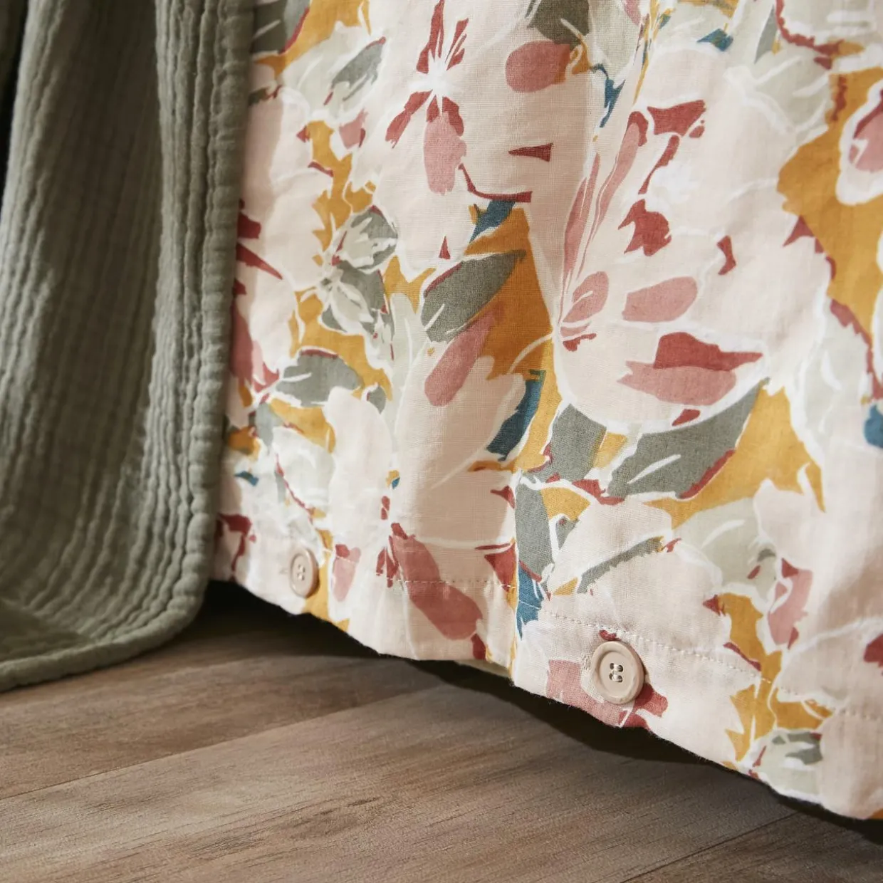 Housse de couette gaze de coton (140 x 200 cm) April Multicolore