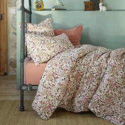 Housse de couette gaze de coton (140 x 200 cm) Constance Beige pampa