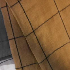 Housse de couette gaze de coton (240 x 220 cm) Gaïa Match Camel