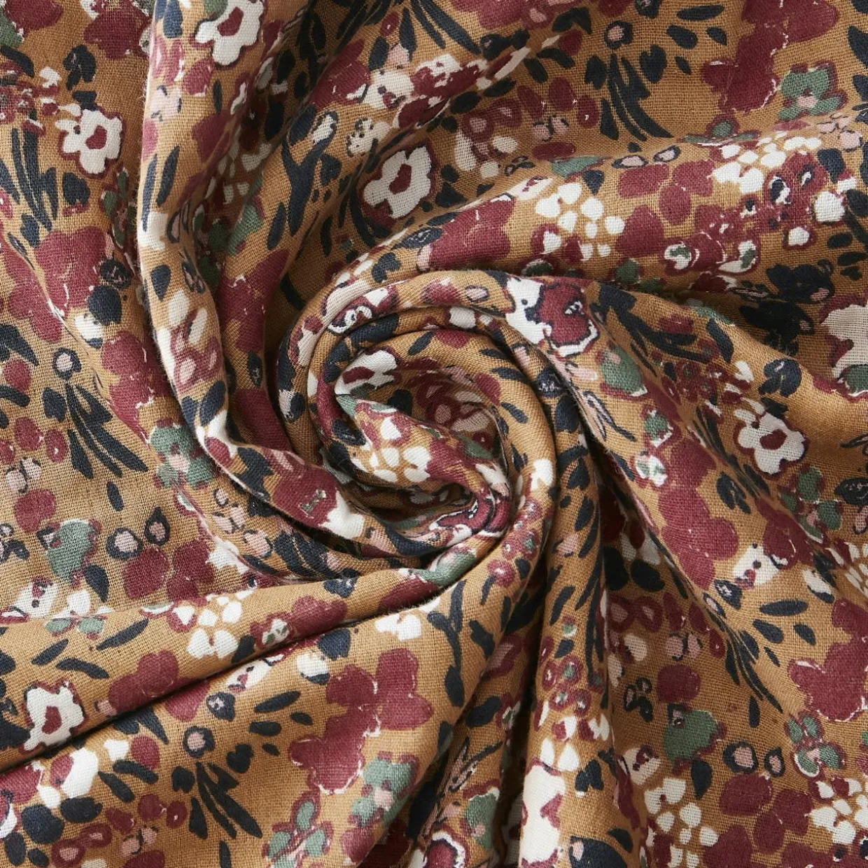 Housse de couette gaze de coton (260 x 240 cm) Constance Camel