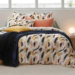 Housse de couette gaze de coton (200 x 200 cm) Mathilda Multicolore