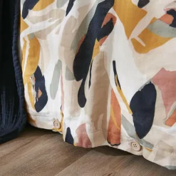 Housse de couette gaze de coton (200 x 200 cm) Mathilda Multicolore