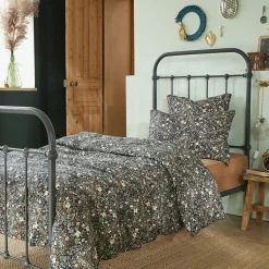 Housse de couette gaze de coton (140 x 200 cm) Constance Bleu nuit