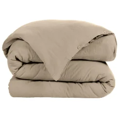 Housse de couette gaze de coton (140 x 200 cm) Gaïa Ficelle