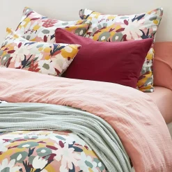 Housse de couette gaze de coton (140 x 200 cm) Azel Multicolore