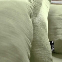 Housse de couette gaze de coton (280 x 240 cm) Gaïa Vert tilleul