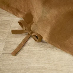 Housse de couette lin lavé (260 x 240 cm) Louise Caramel
