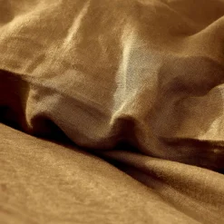 Housse de couette lin lavé (240 x 220 cm) Louise Caramel