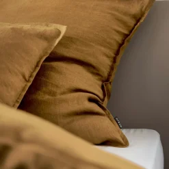Housse de couette lin lavé (240 x 220 cm) Louise Caramel