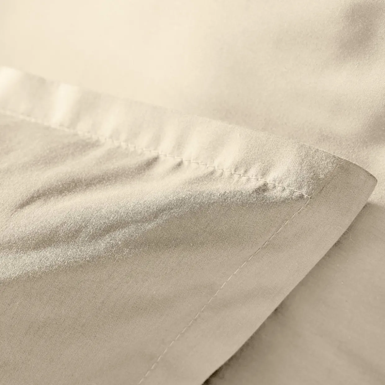 Housse de couette percale de coton (140 x 200 cm) Cali Beige