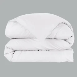 Housse de couette percale de coton (240 x 220 cm) Cali Blanche