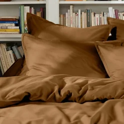 Housse de couette percale de coton (140 x 200 cm) Cali Camel