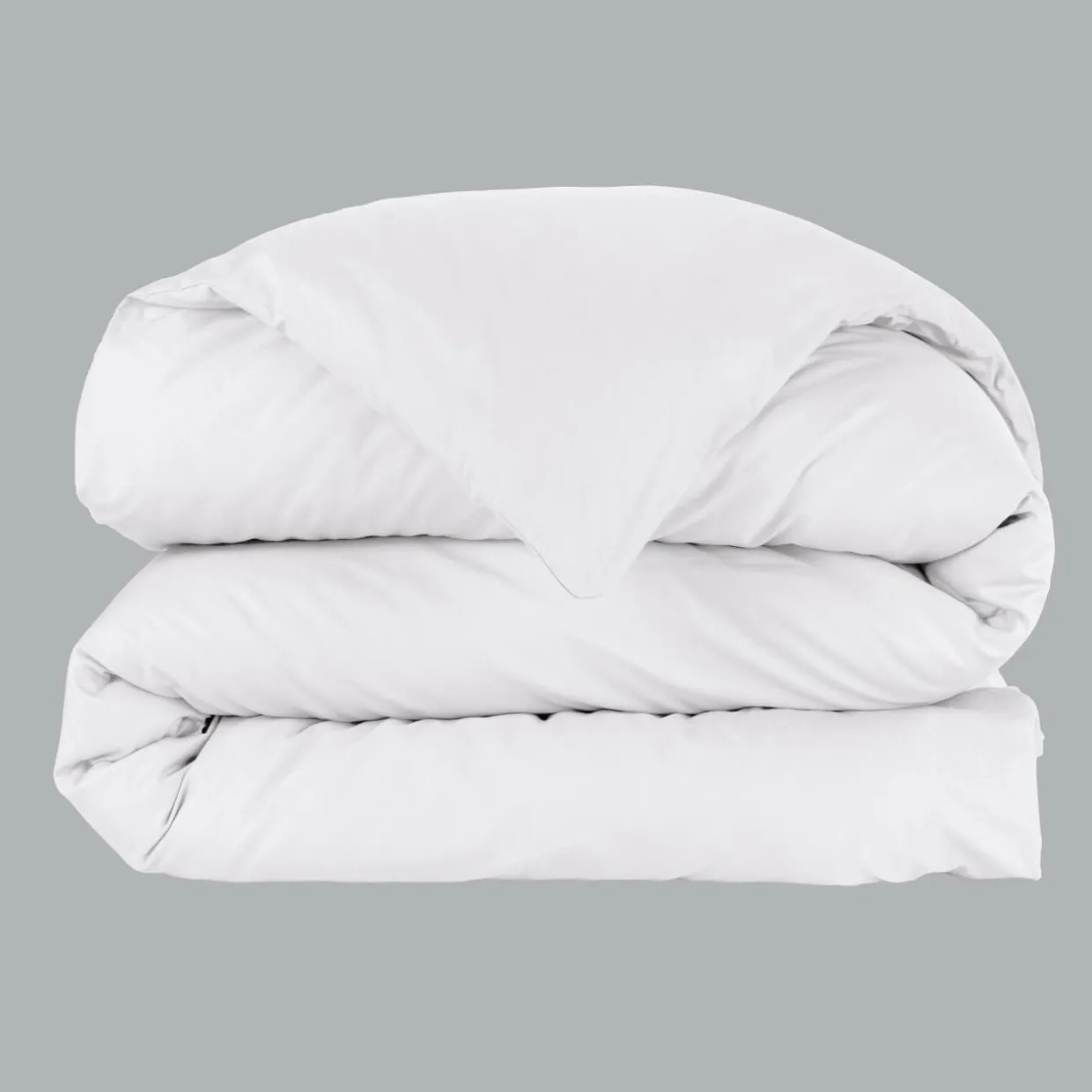 Housse de couette percale de coton (280 x 240 cm) Cali Blanche
