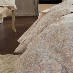 Housse de couette percale de coton (260 x 240 cm) Palazzo Beige