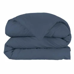 Housse de couette percale de coton (240 x 220 cm) Cali Bleu marine
