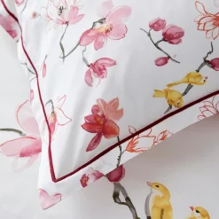 Housse de couette percale de coton (260 x 240 cm) Elisa Rose