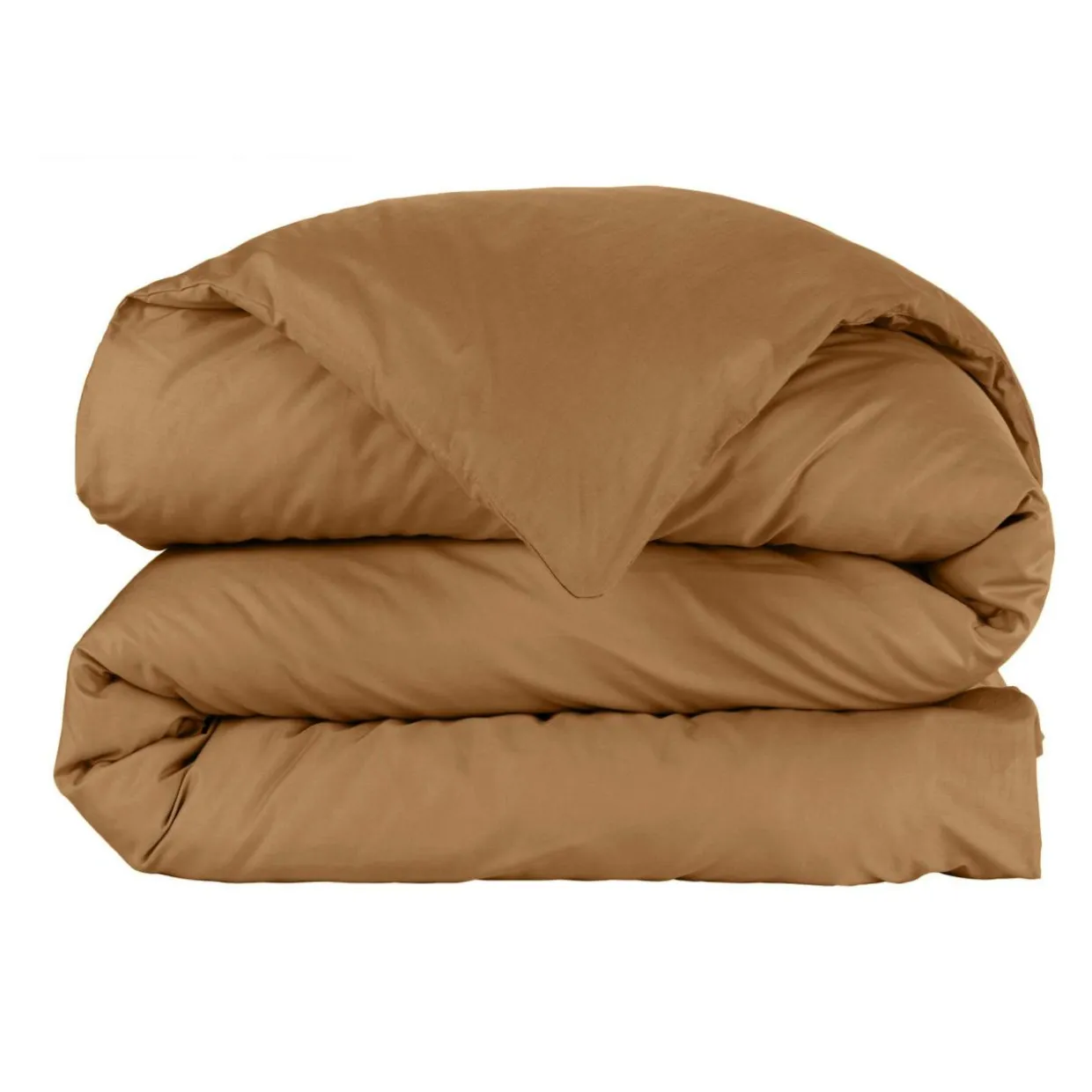 Housse de couette percale de coton (200 x 200 cm) Cali Camel