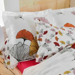 Housse de couette percale de coton (300 x 240 cm) Ginkgo Multicolore