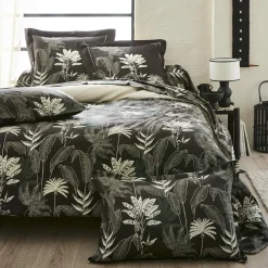 Housse de couette satin de coton (240 x 220 cm) Cayenne Noire