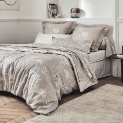 Housse de couette satin de coton (260 x 240 cm) Cayenne Marron