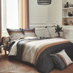 Housse de couette satin de coton (240 x 220 cm) Tiago Noire