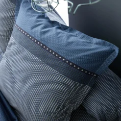 Housse de couette satin de coton (280 x 240 cm) Enzo Bleue