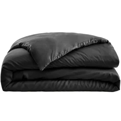 Housse de couette satin de bambou (240 x 220 cm) Sienna Noir