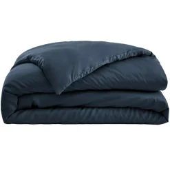 Housse de couette satin de bambou (260 x 240 cm) Sienna Bleu nuit
