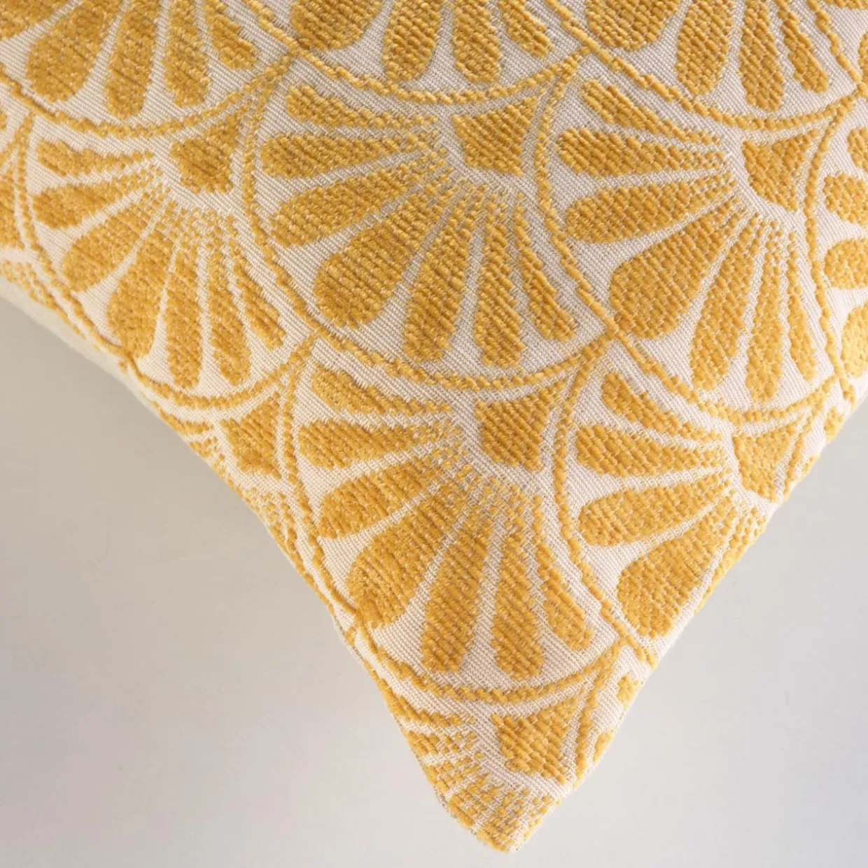 Housse de coussin carrée (40 x 40 cm) Echo Jaune ocre