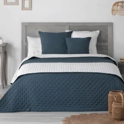 Housse de coussin carrée (60 cm) Mellow Chic Bleue