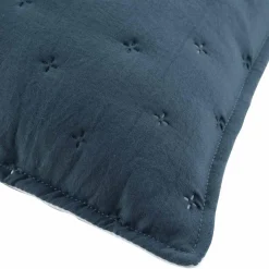 Housse de coussin carrée (60 cm) Mellow Chic Bleue