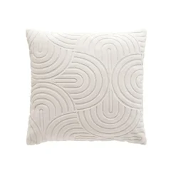 Housse de coussin carrée bouclette (40 x 40 cm) Solly Blanche