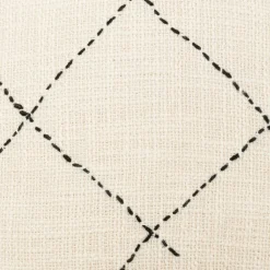 Housse de coussin carrée coton (40 x 40 cm) Stitch Beige