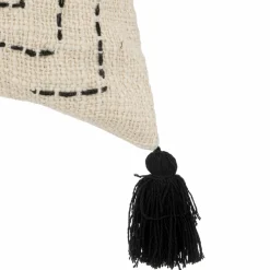 Housse de coussin carrée coton (40 x 40 cm) Stitch Beige