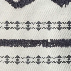 Housse de coussin carrée coton (40 x 40 cm) Wave Grise