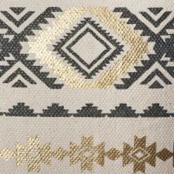 Housse de coussin carrée coton (40 x 40 cm) Etnik Gris