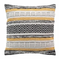 Housse de coussin carrée coton (40 x 40 cm) Elna Jaune ocre