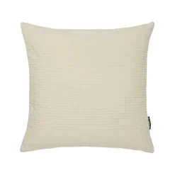 Housse de coussin carrée coton tissé (40 x 40 cm) Léa Beige pampa