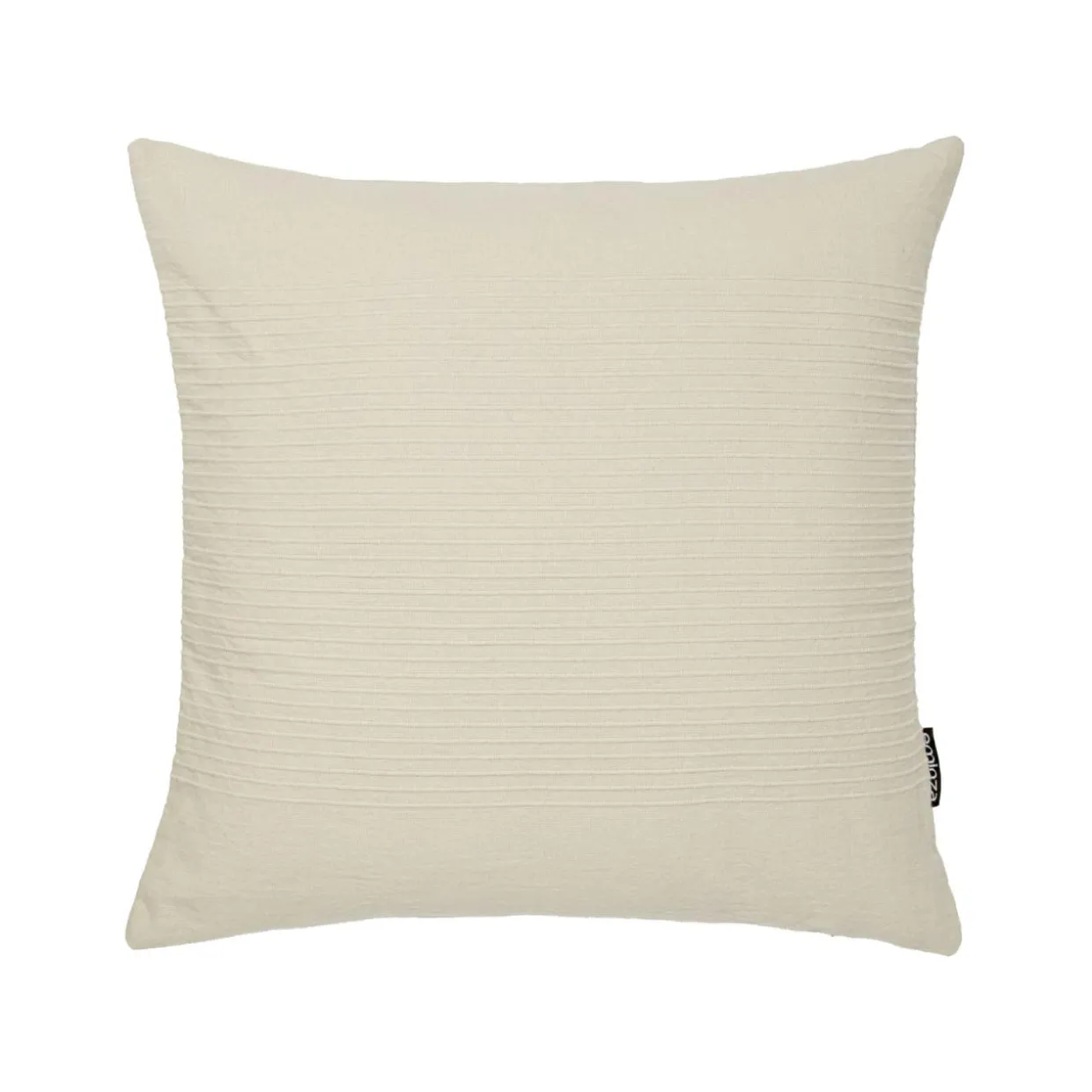 Housse de coussin carrée coton tissé (40 x 40 cm) Léa Beige pampa