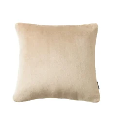 Housse de coussin carrée flanelle (45 x 45 cm) Didou Marron glacé