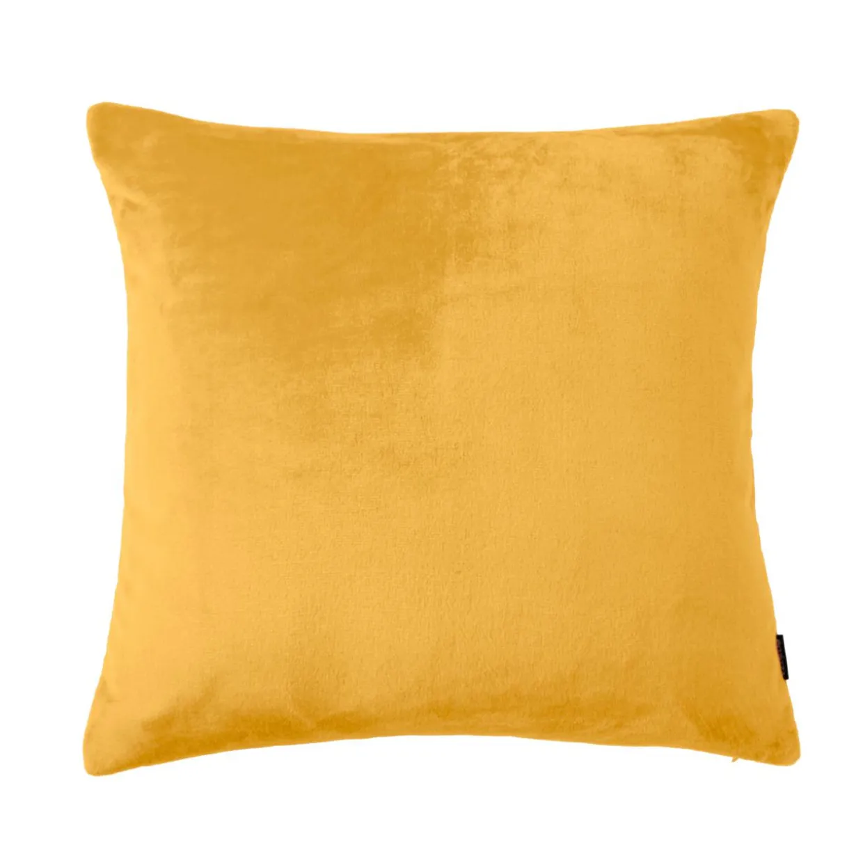 Housse de coussin carrée flanelle (60 x 60 cm) Didou Jaune moutarde
