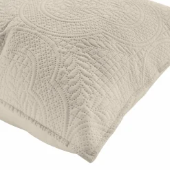 Housse de coussin carrée microfibre (40 x 40 cm) Romane Taupe