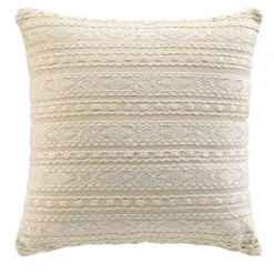 Housse de coussin carrée polycoton (40 x 40 cm) Ilies Ecru