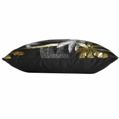 Housse de coussin carrée velours (60 cm) Feanor Noire